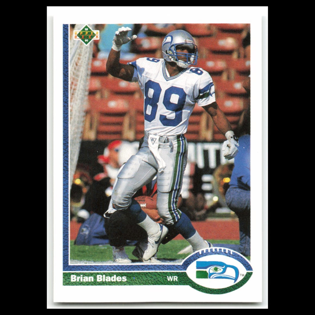 Brian Blades #116 1991 Upper Deck Seattle Seahawks Football Card NFL NM