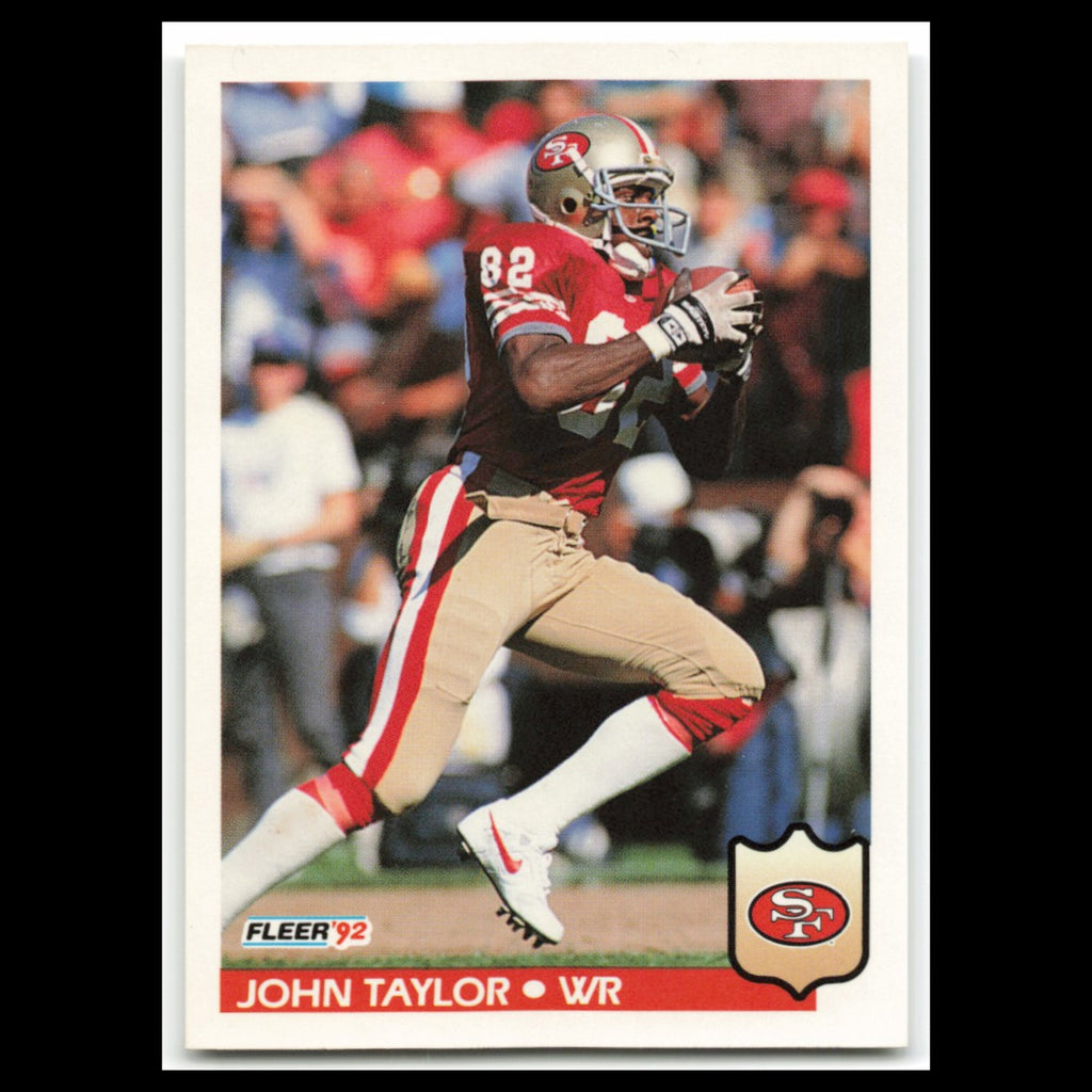 John Taylor #385 1992 Fleer San Francisco 49ers Football Card NFL NM