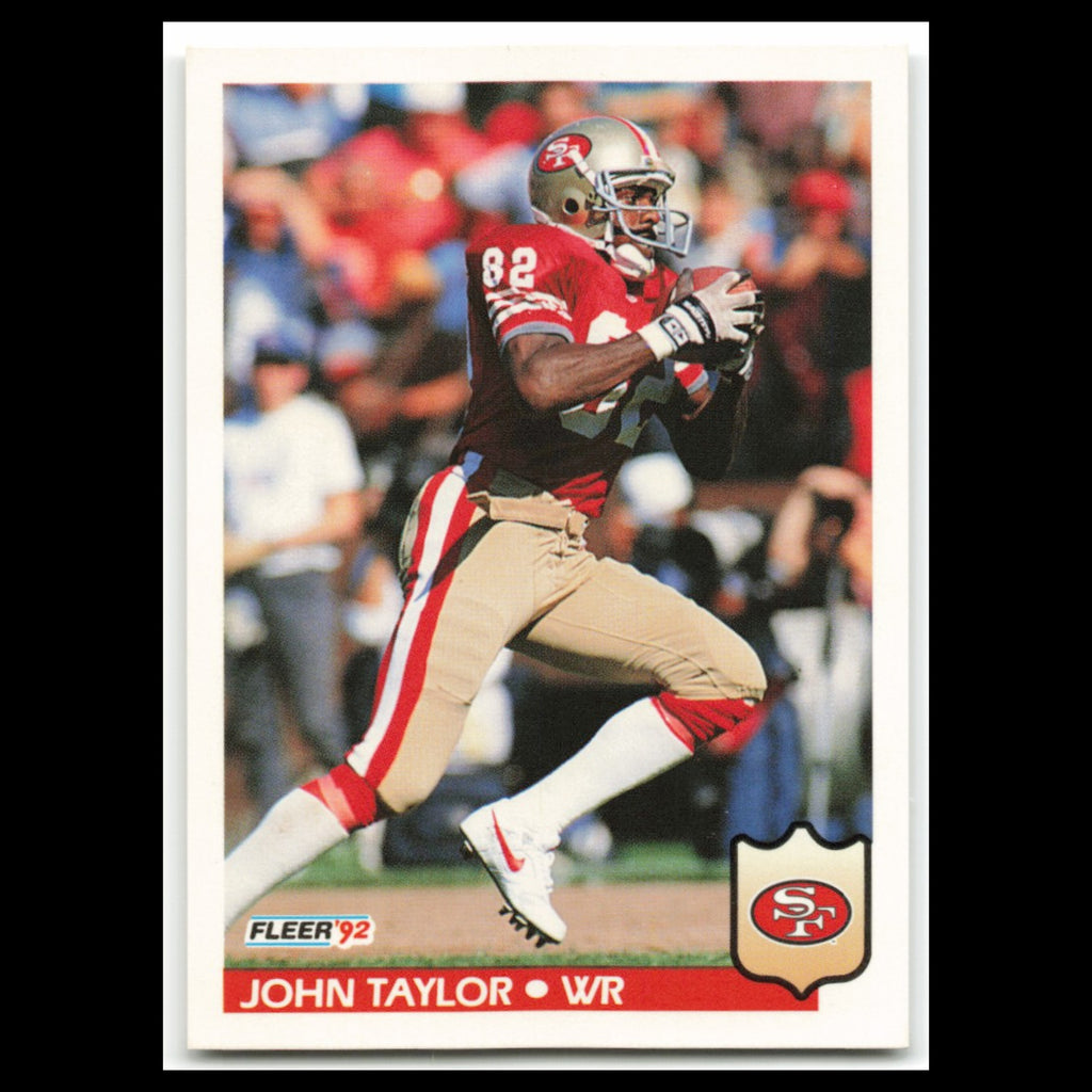 John Taylor #385 1992 Fleer San Francisco 49ers Football Card NFL NM