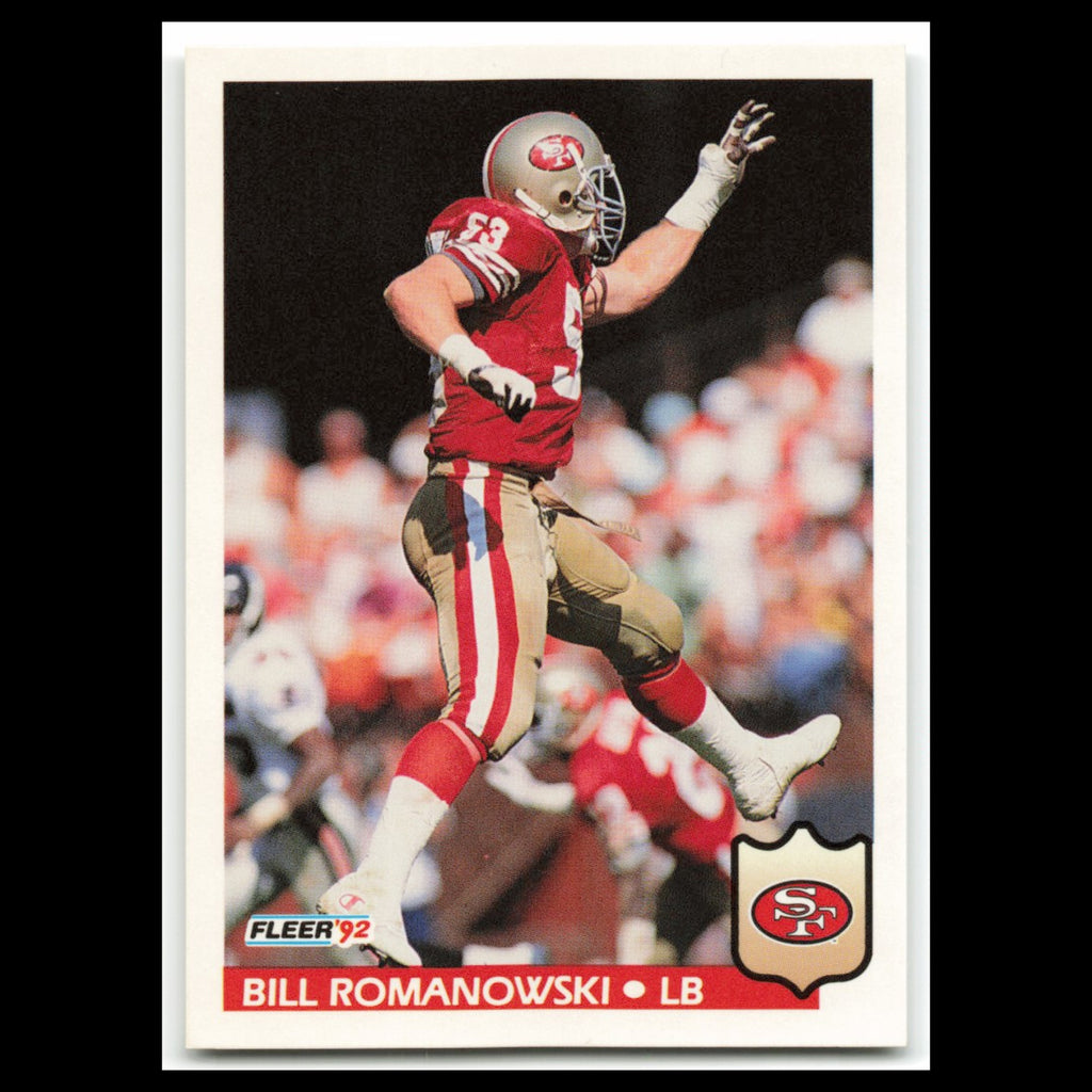 Bill Romanowski #383 1992 Fleer San Francisco 49ers Football Card NFL NM