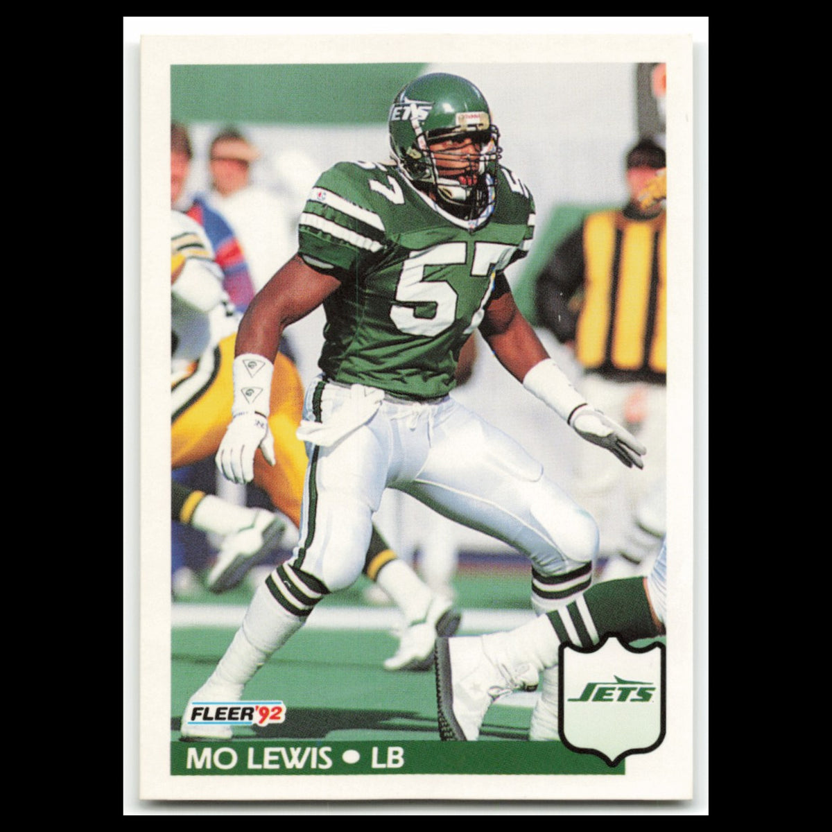 Mo Lewis #308 1992 Fleer New York Jets Football Card NFL NM