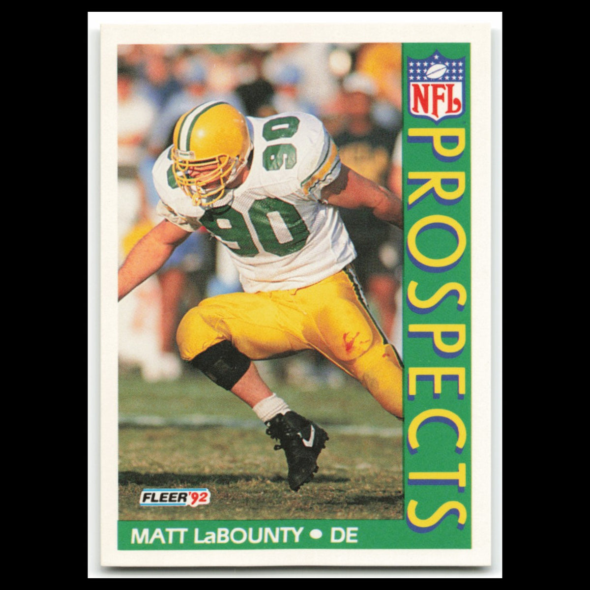 Matt LaBounty Rookie #440 1992 Fleer Oregon Ducks Football Card NFL NM