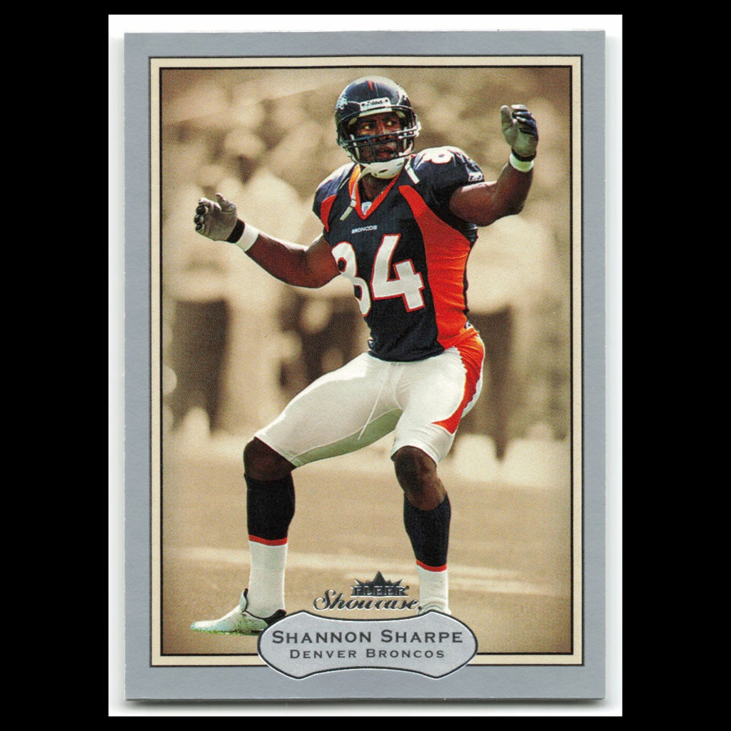 Shannon Sharpe #79 2003 Fleer Showcase Denver Broncos Football Card NFL NM