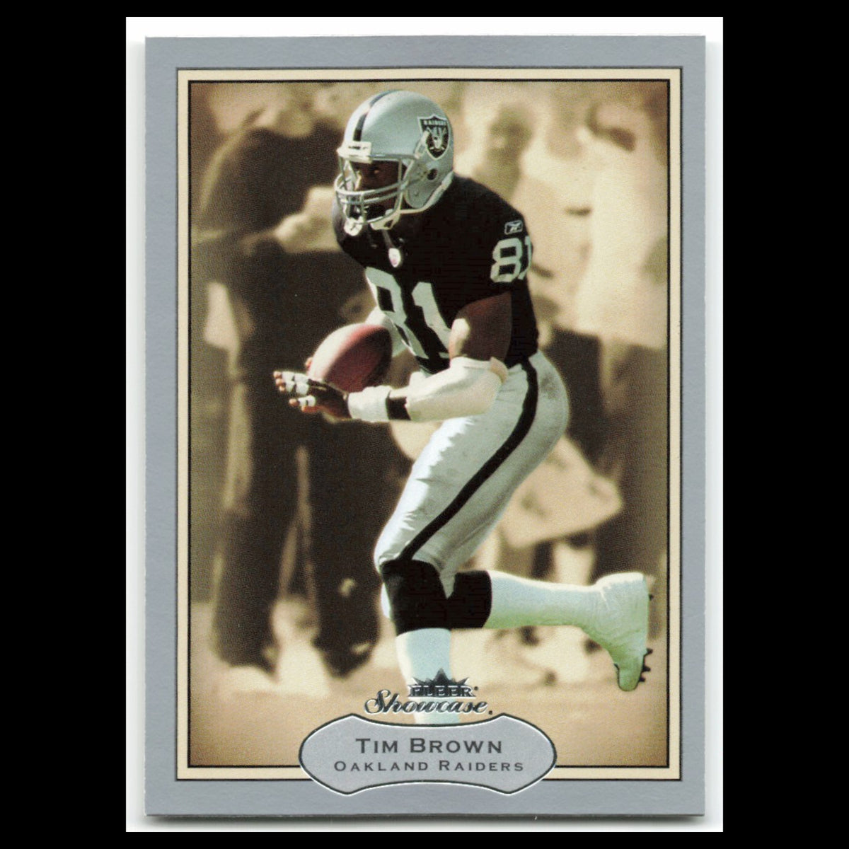 Tim Brown #51 2003 Fleer Showcase Oakland Raiders Football Card NFL NM
