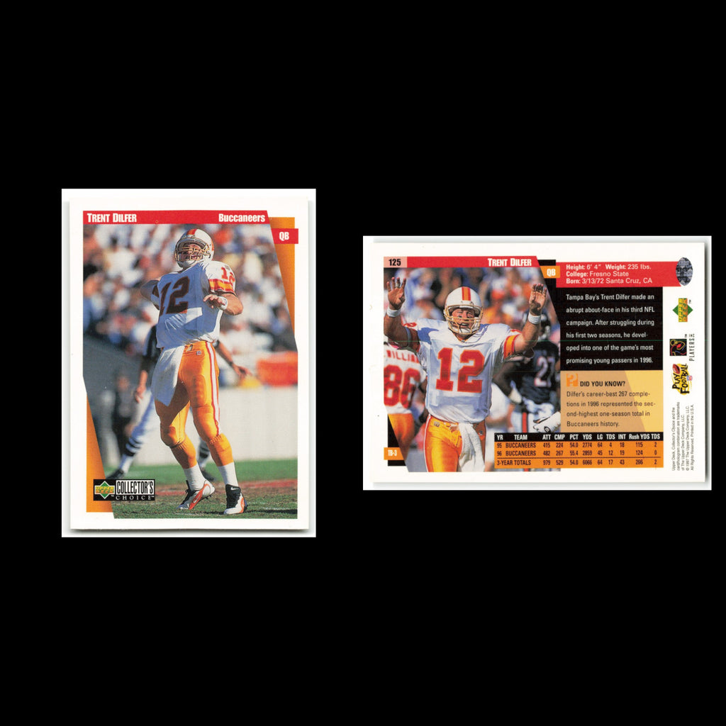 Trent Dilfer #125 1997 Collectors Choice Tampa Bay Buccaneers Football Card NFL