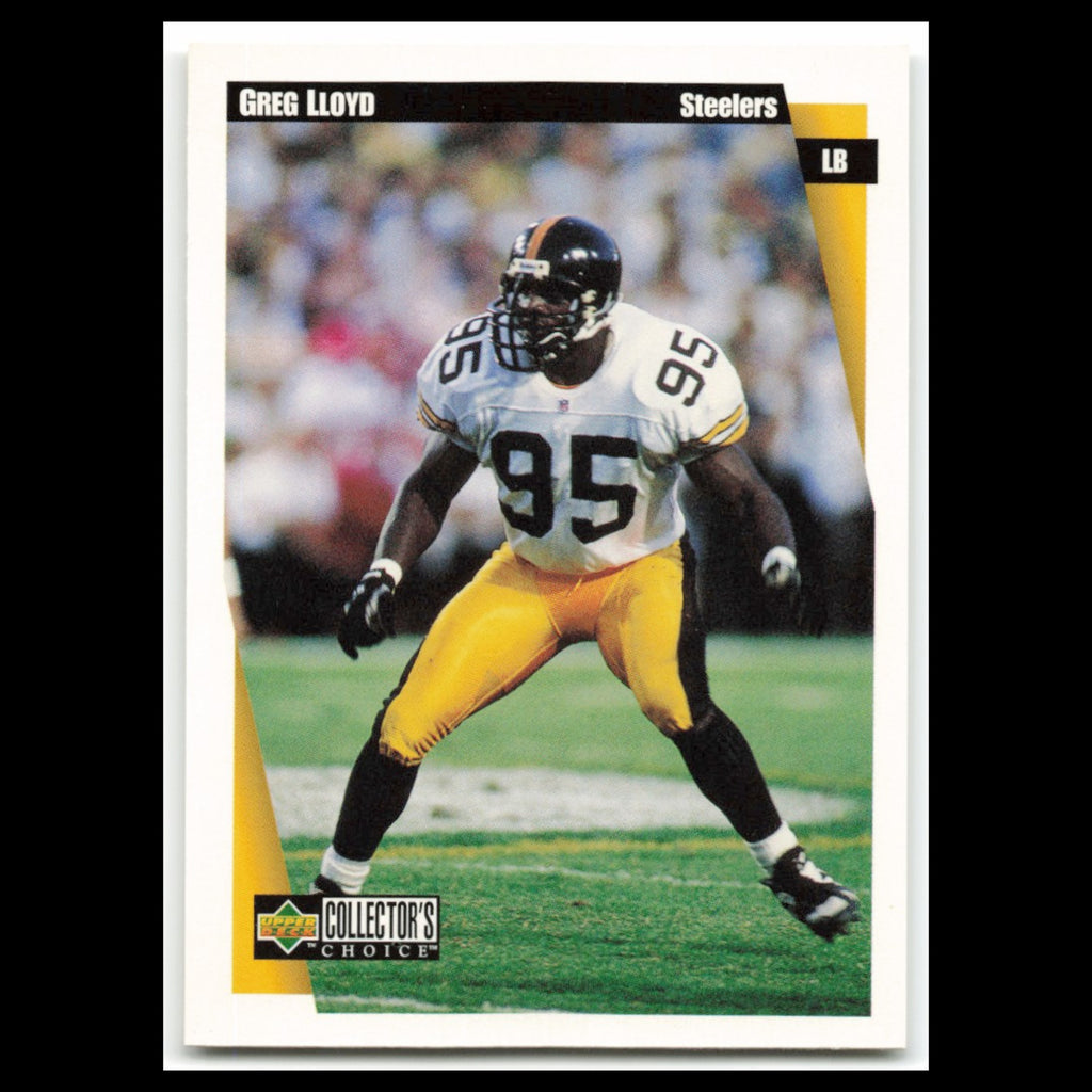 Greg Lloyd #296 1997 Collectors Choice Pittsburgh Steelers Football Card NFL NM