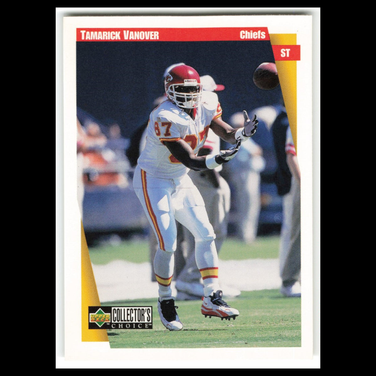 Tamarick Vanover #144 1997 Collectors Choice Kansas City Chiefs Football Card NM