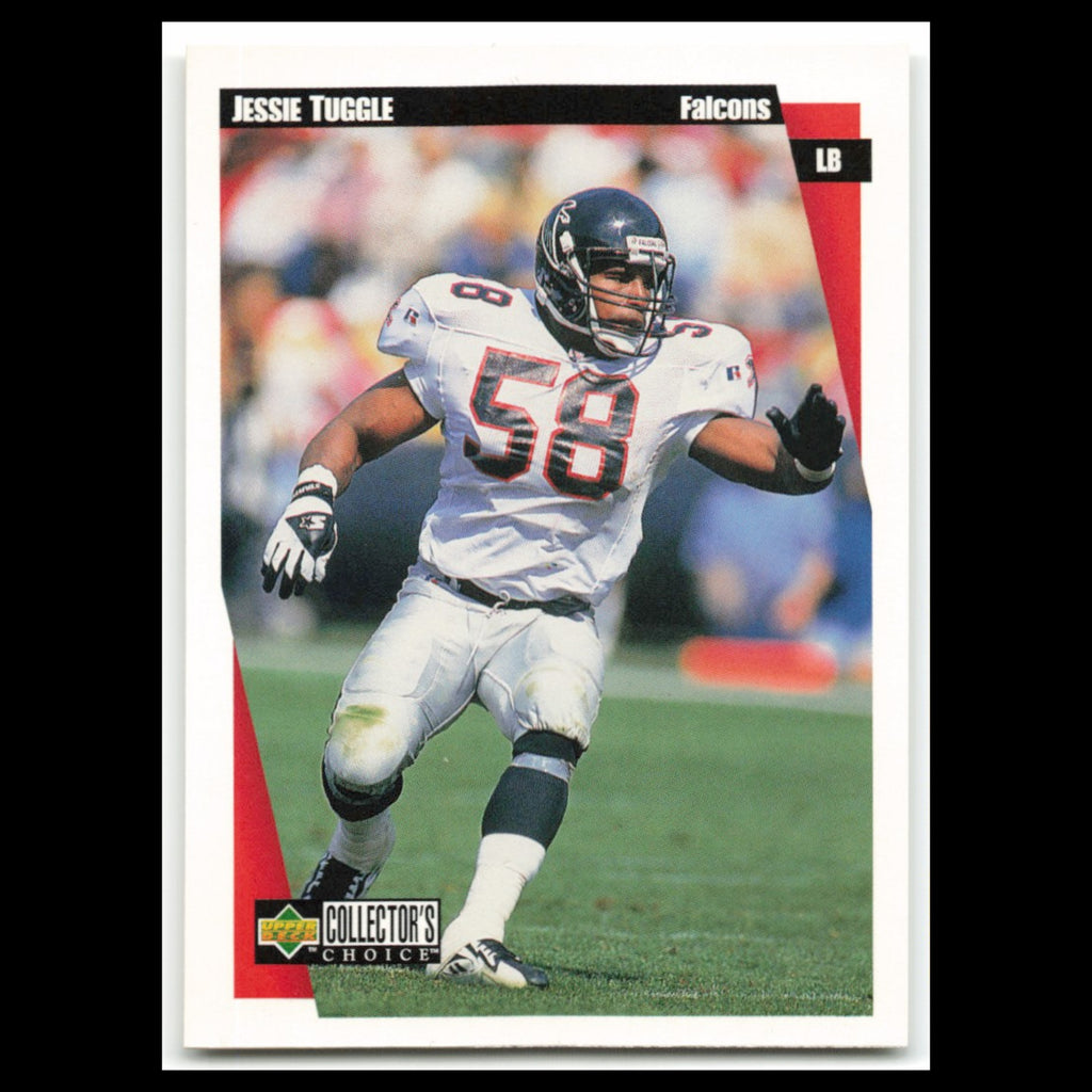 Jessie Tuggle #183 1997 Collectors Choice Atlanta Falcons Football Card NFL NM