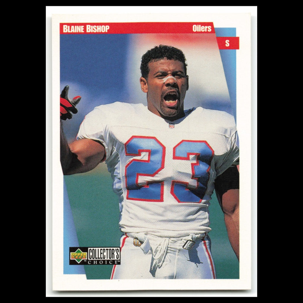 Blaine Bishop #216 1997 Collectors Choice Houston Oilers Football Card NFL NM