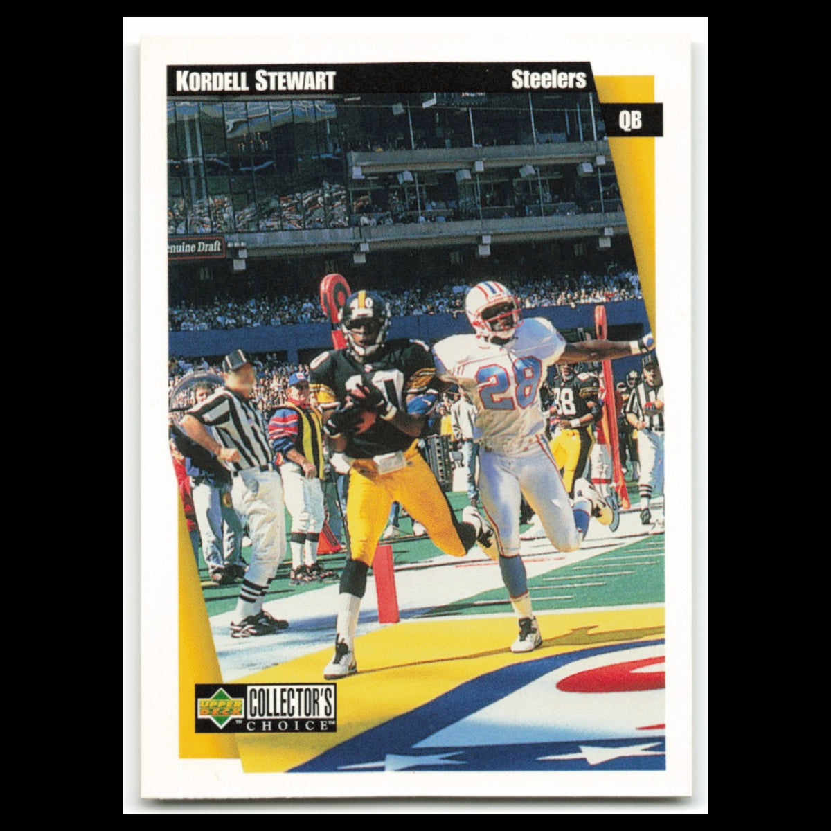 Kordell Stewart #295 1997 Collectors Choice Pittsburgh Steelers Football Card NM