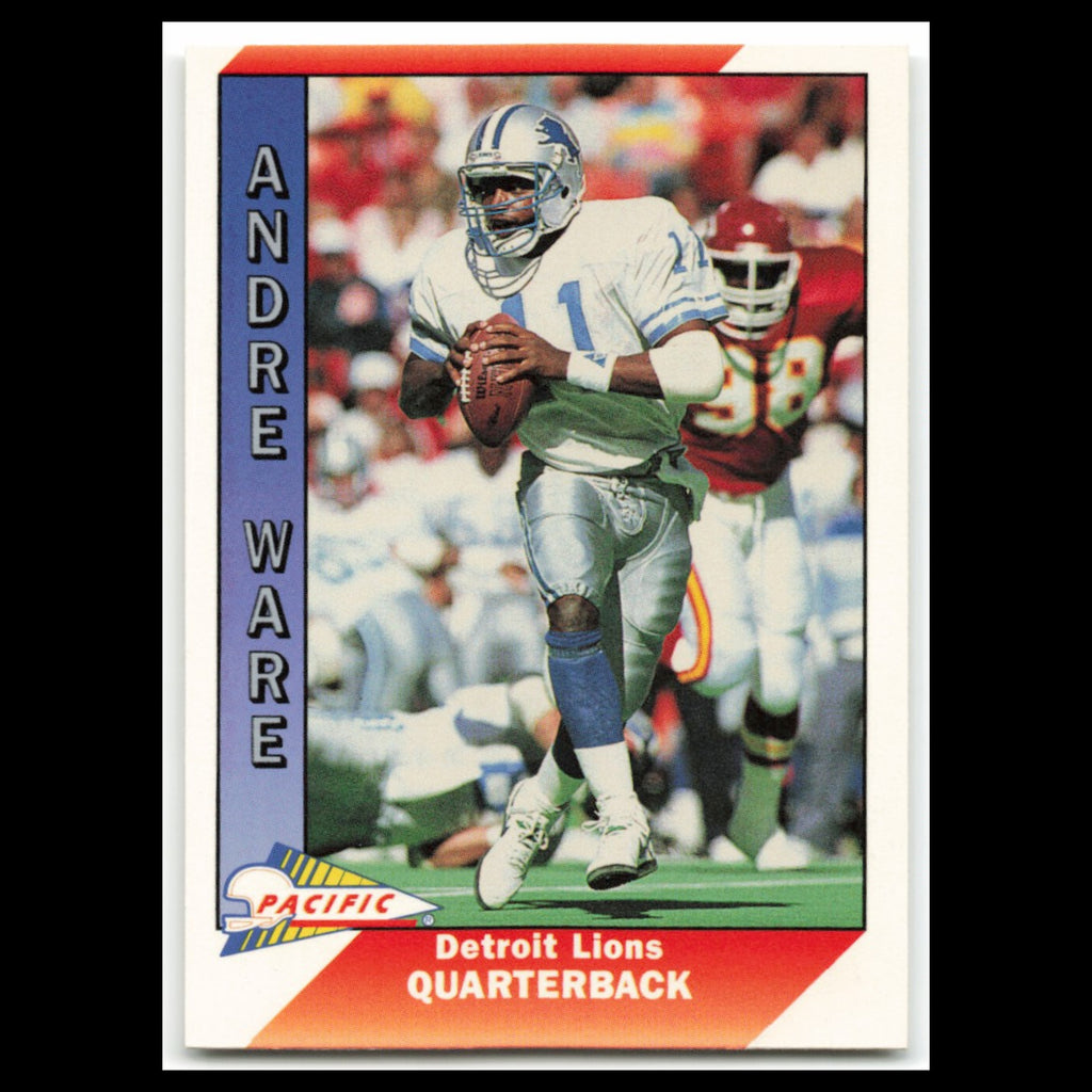 Andre Ware #147 1991 Pacific Detroit Lions Football Card NFL NM