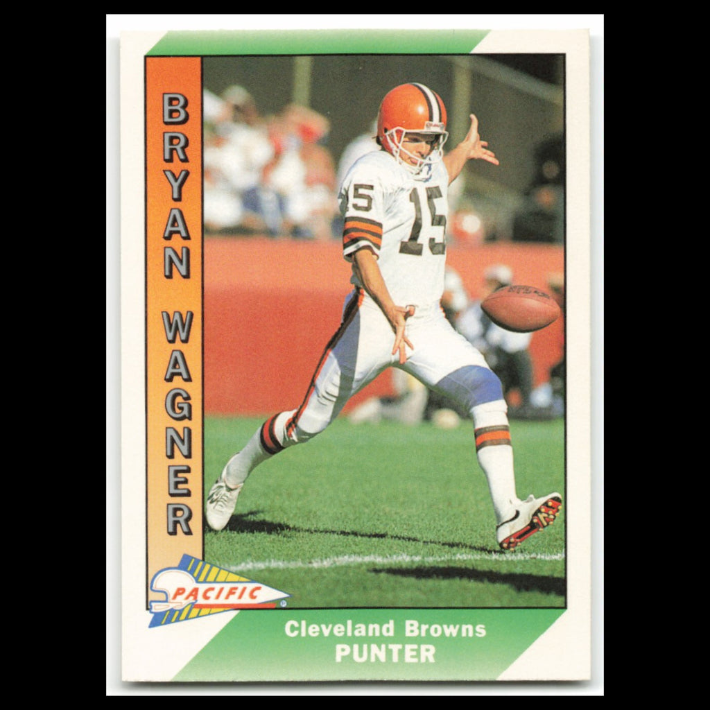 Bryan Wagner #90 1991 Pacific Cleveland Browns Football Card NFL NM