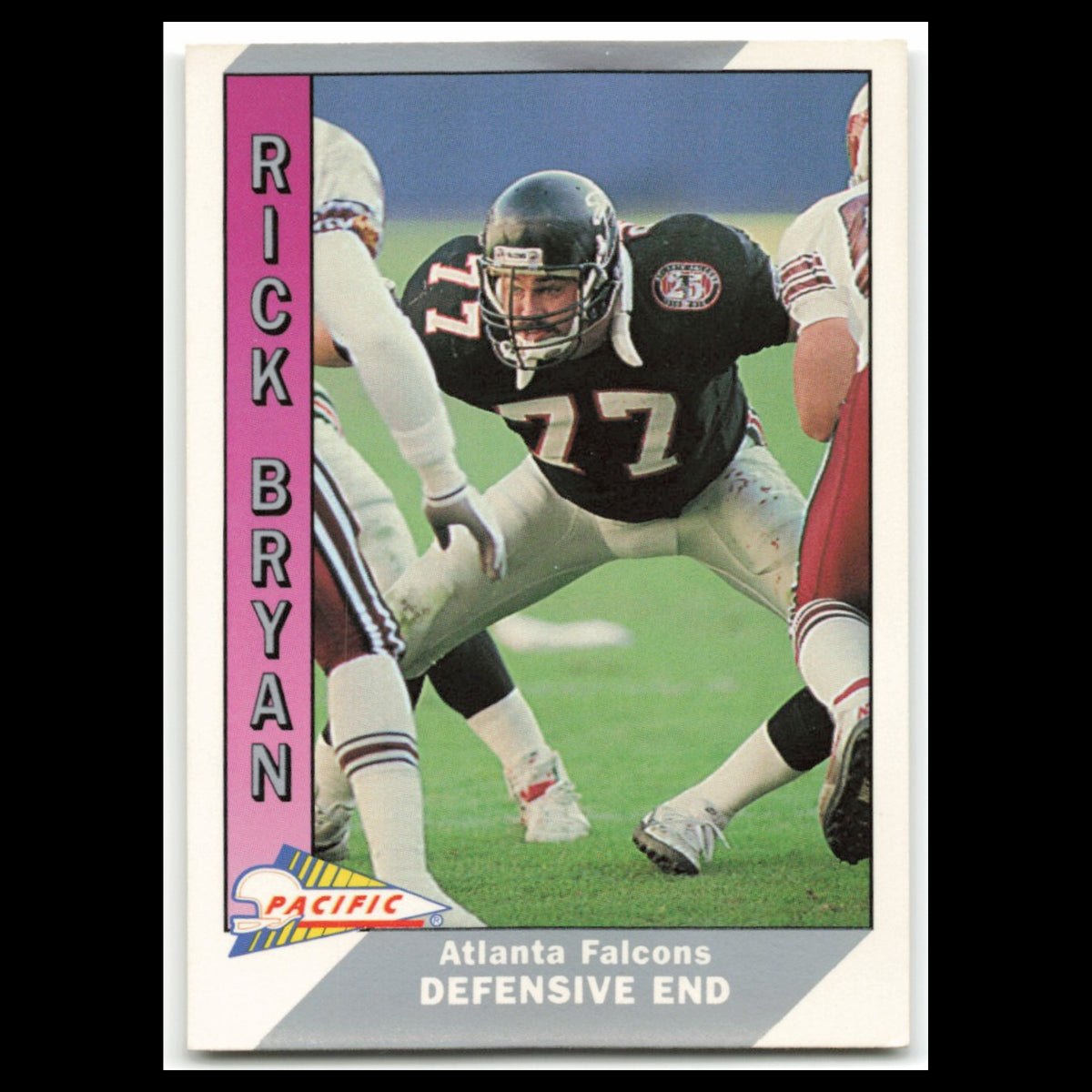 Rick Bryan #4 1991 Pacific Atlanta Falcons Football Card NFL NM