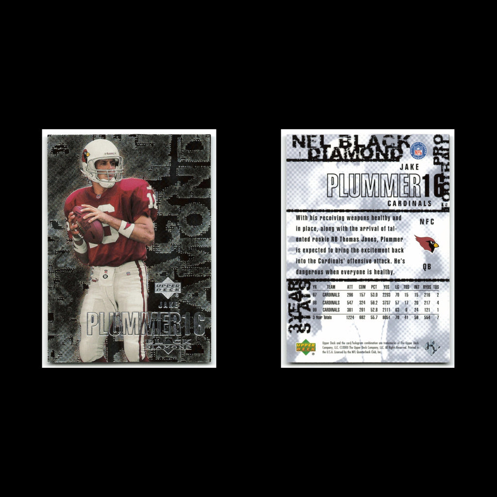 Jake Plummer #1 2000 Upper Deck Black Diamond Arizona Cardinals Football Card NM