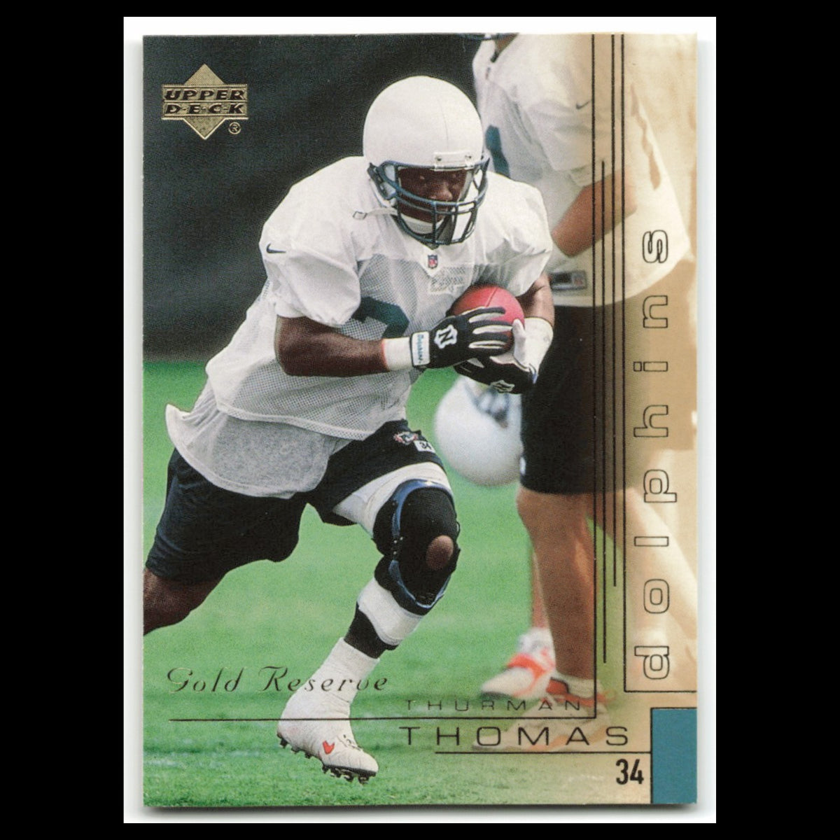 Thurman Thomas #87 2000 Upper Deck Gold Reserve Miami Dolphins Football Card NFL