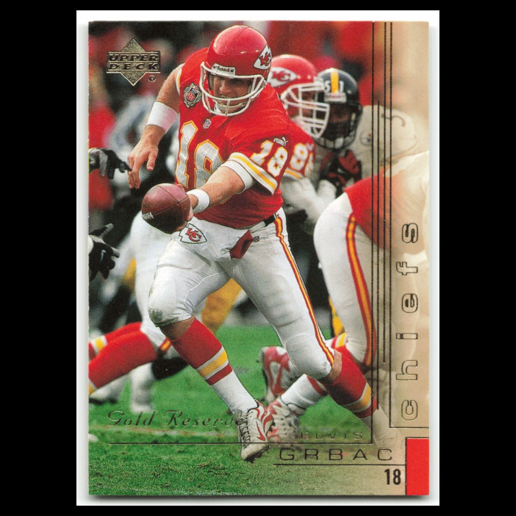 Elvis Grbac #76 2000 Upper Deck Gold Reserve Kansas City Chiefs Football Card NM