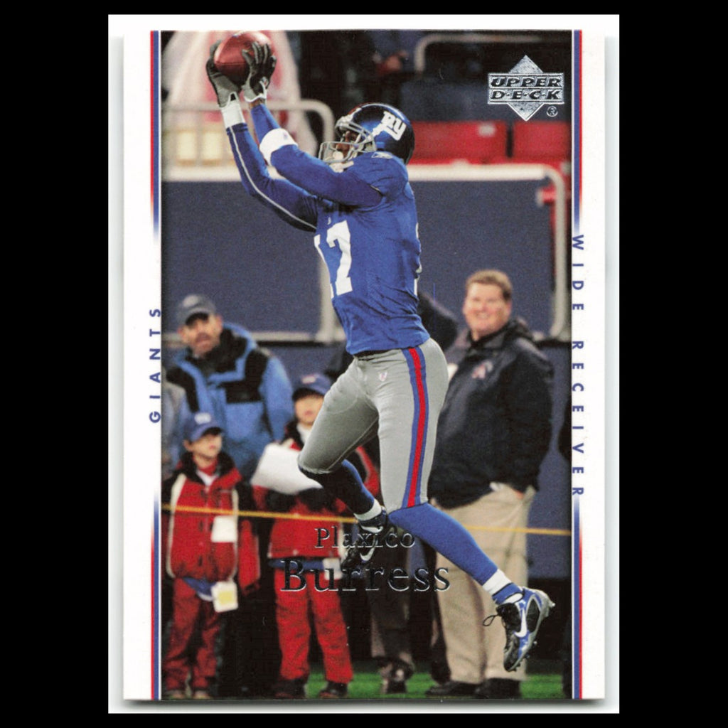 Plaxico Burress #124 2007 Upper Deck New York Giants Football Card NFL NM