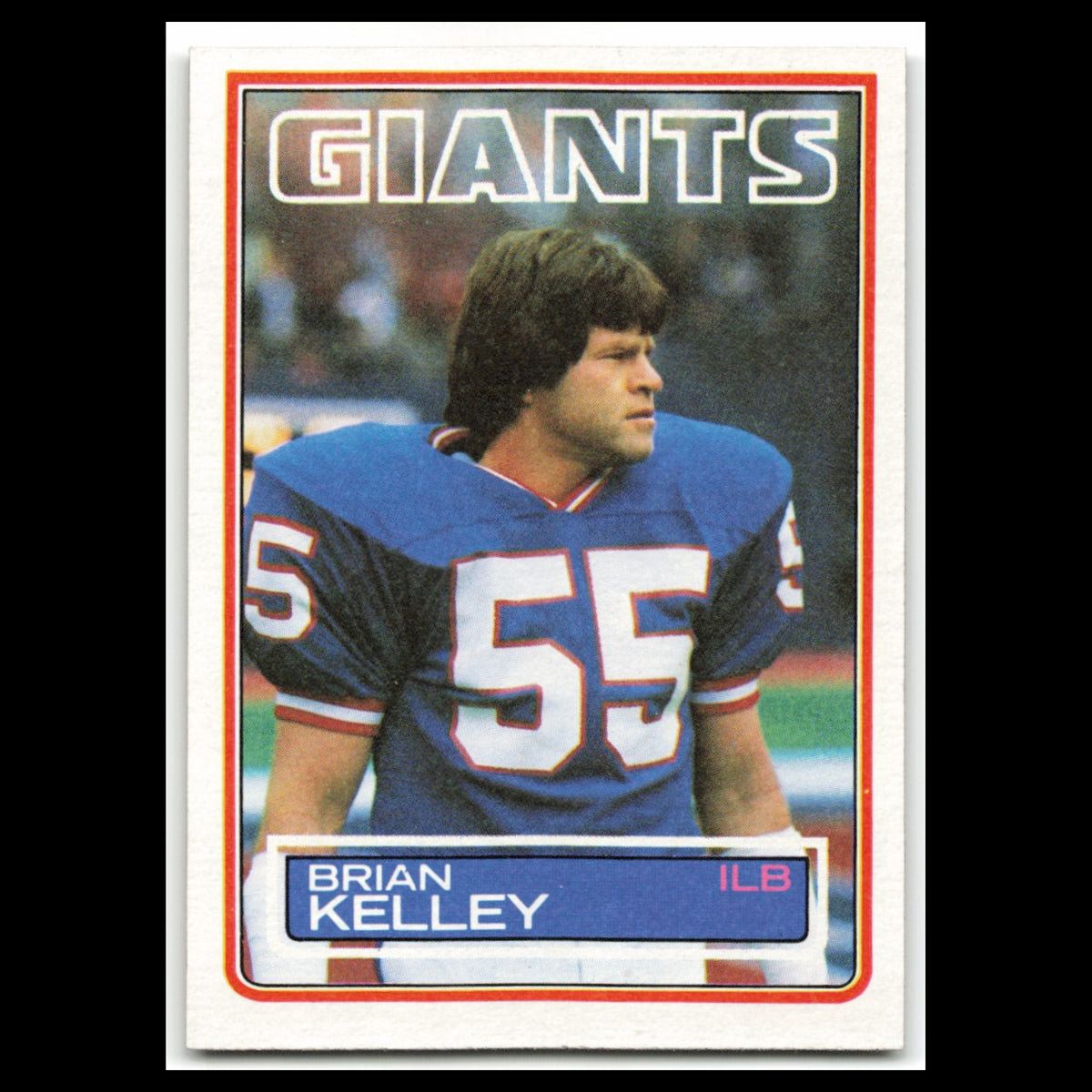 Brian Kelley #129 1983 Topps New York Giants Football Card NFL NM