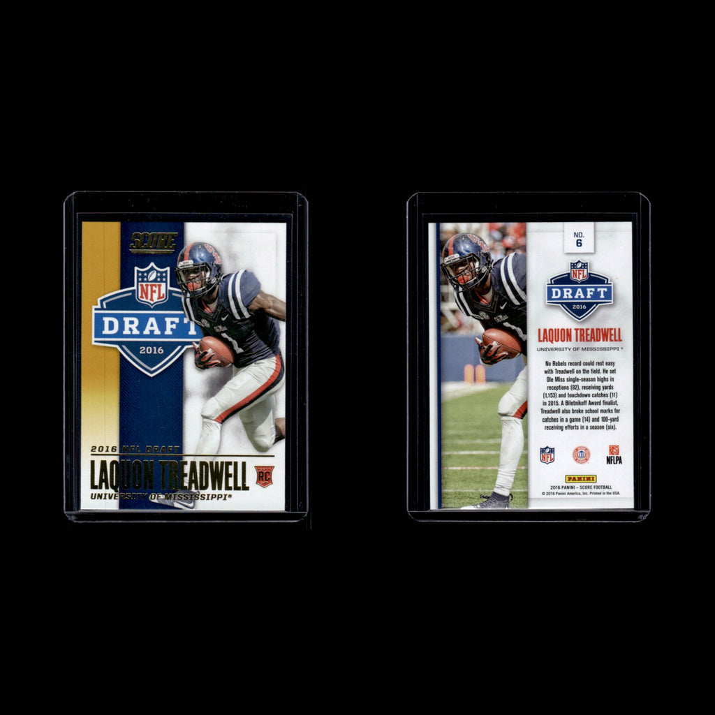 Laquon Treadwell #6 2016 Score NFL Draft Ole Miss Rebels Football Card NFL NM