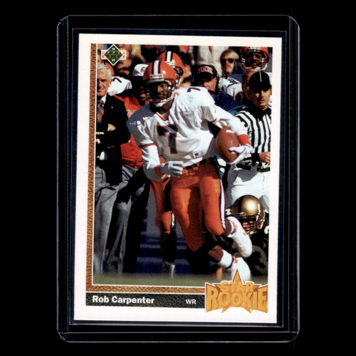 Rob Carpenter Rookie #14 1991 Upper Deck Cincinnati Bengals Football Card NFL NM