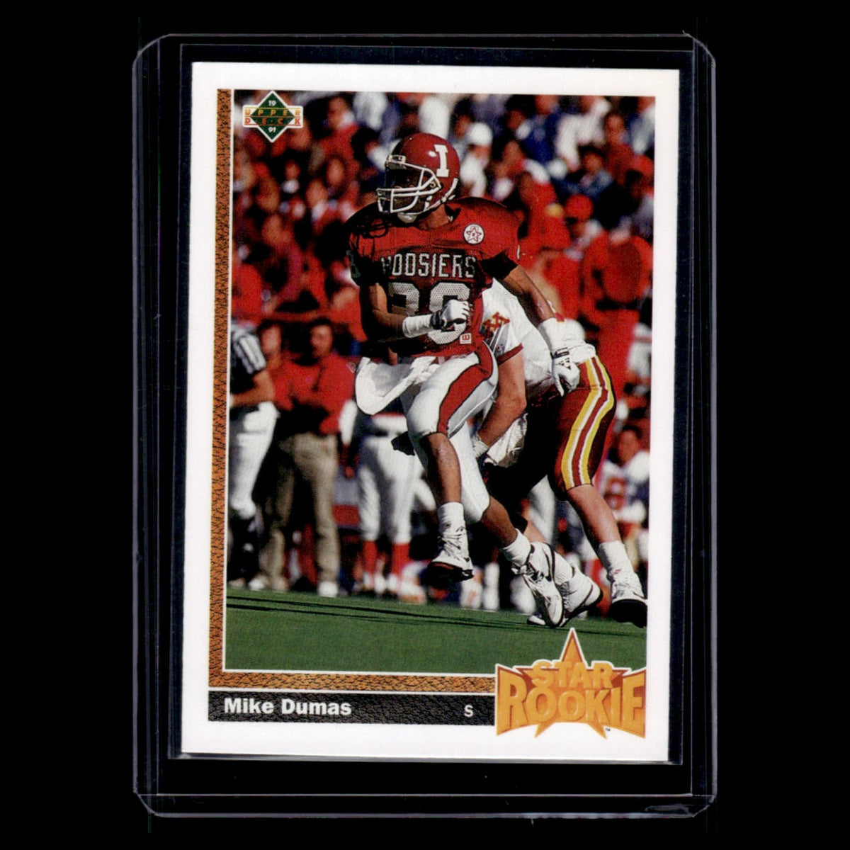 Mike Dumas Rookie #3 1991 Upper Deck Houston Oilers Football Card NFL NM