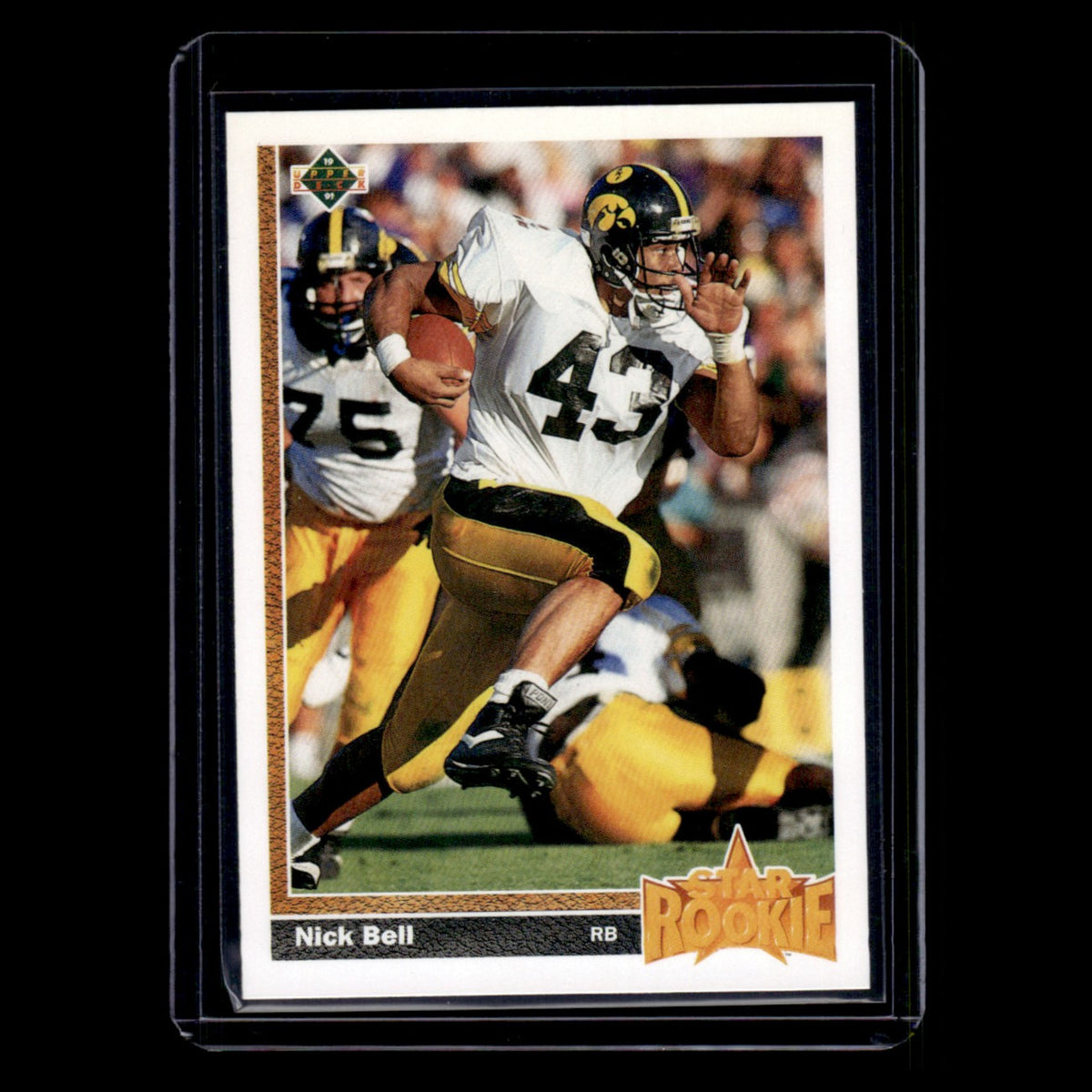 Nick Bell Rookie #29 1991 Upper Deck Los Angeles Raiders Football Card NFL NM