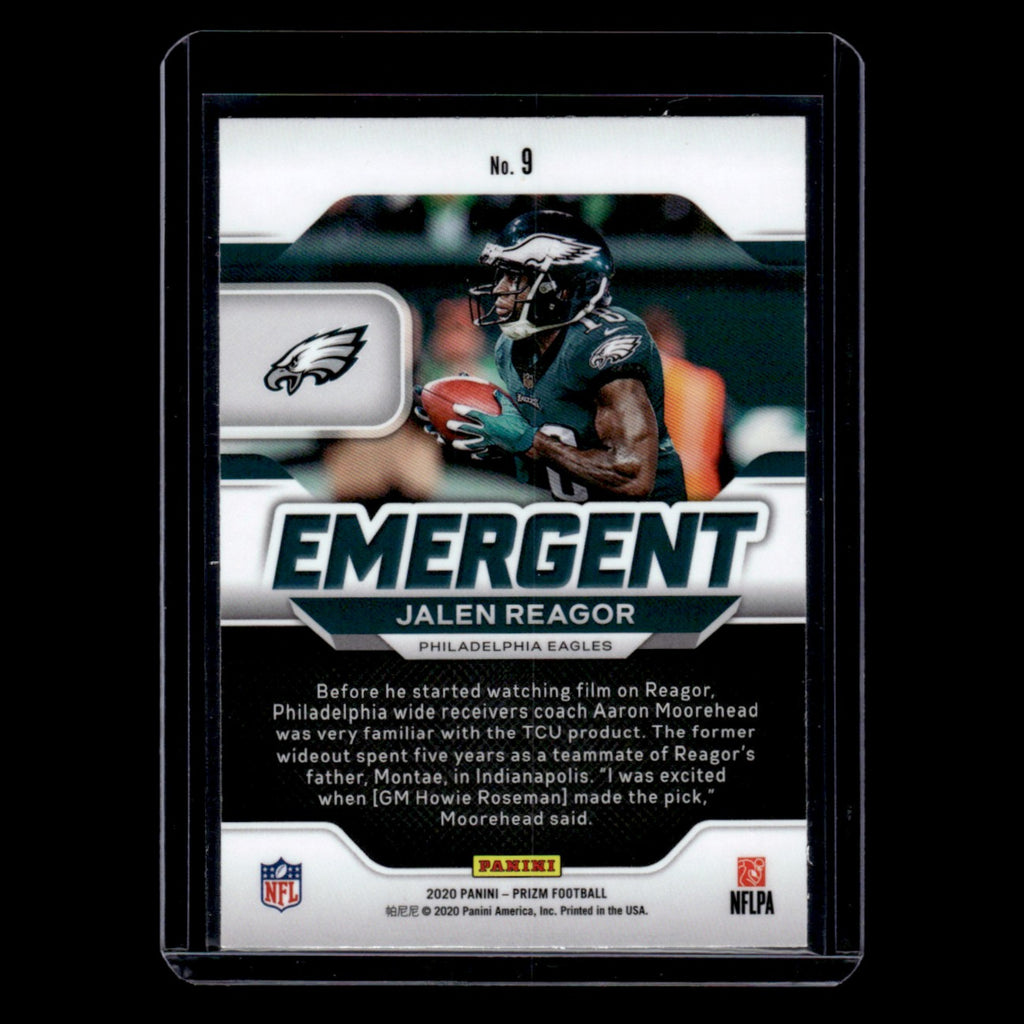 Jalen Reagor Rookie #9 2020 Panini Prizm Philadelphia Eagles Football Card NFL