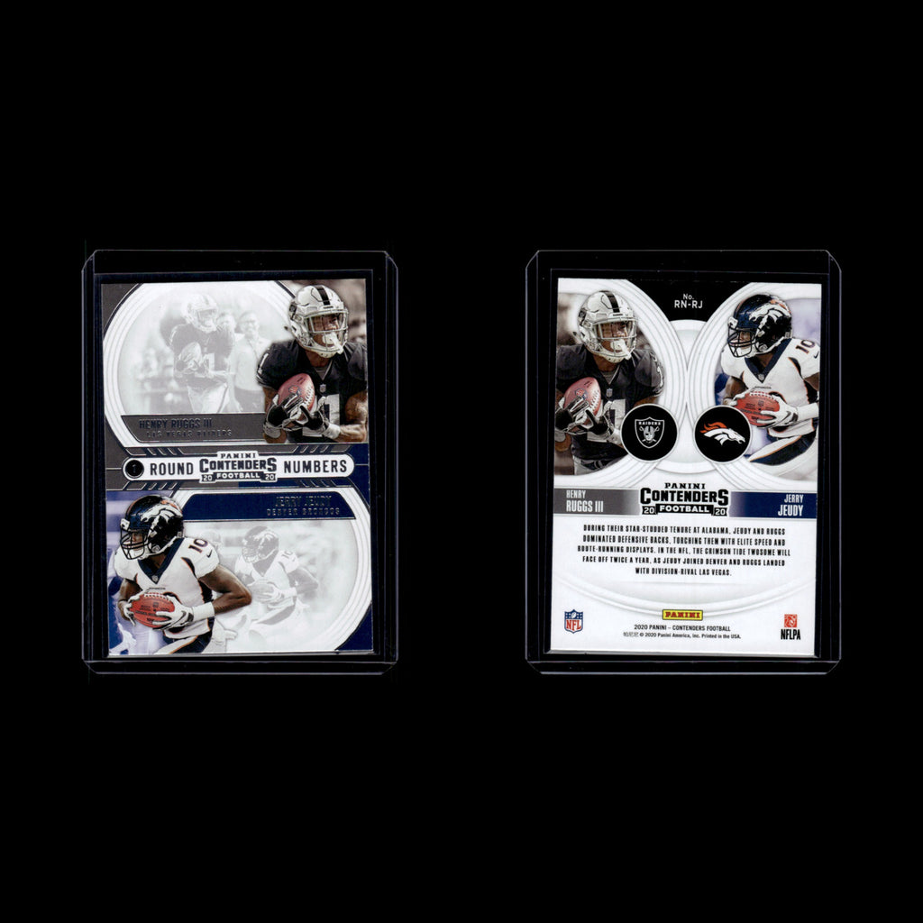 Henry Ruggs III/Jerry Jeudy #RN-RJ 2020 Panini Contenders Round Numbers Football