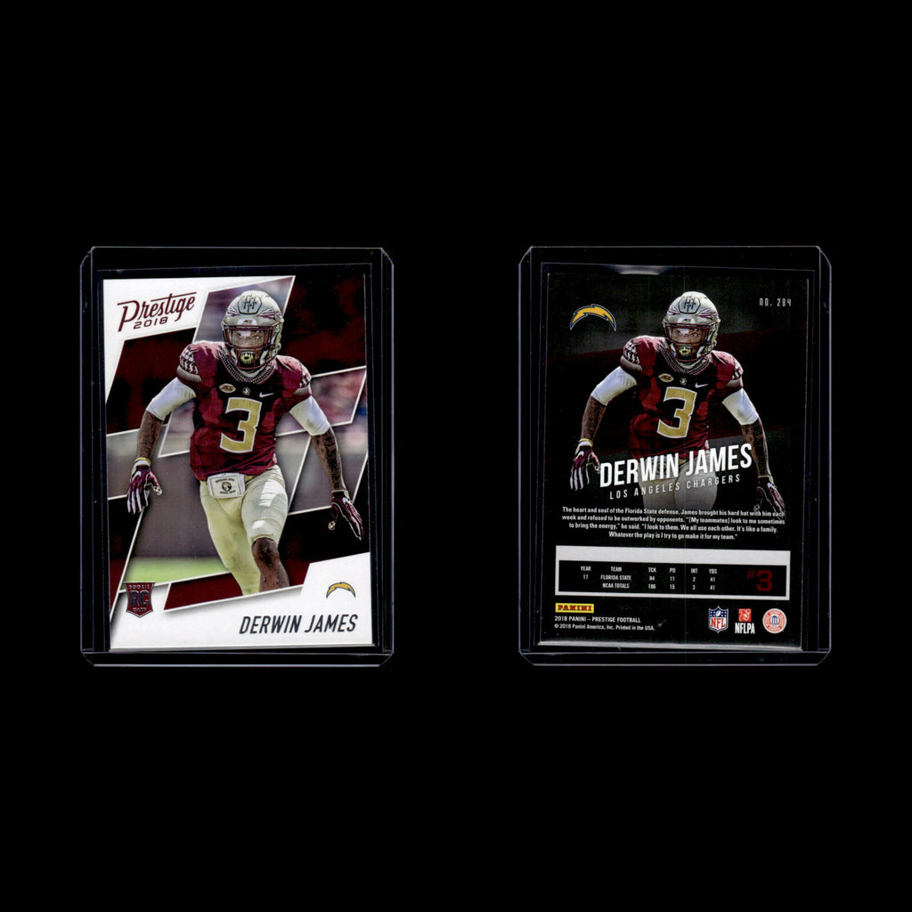 Derwin James Rookie #284 2018 Panini Prestige Los Angeles Chargers Football Card