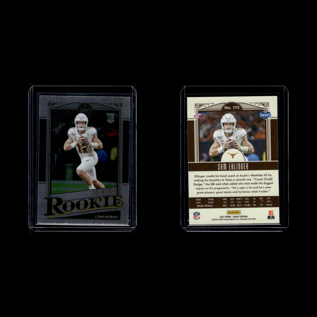 Sam Ehlinger Rookie #175 2021 Panini Legacy Texas Longhorns Football Card NFL NM