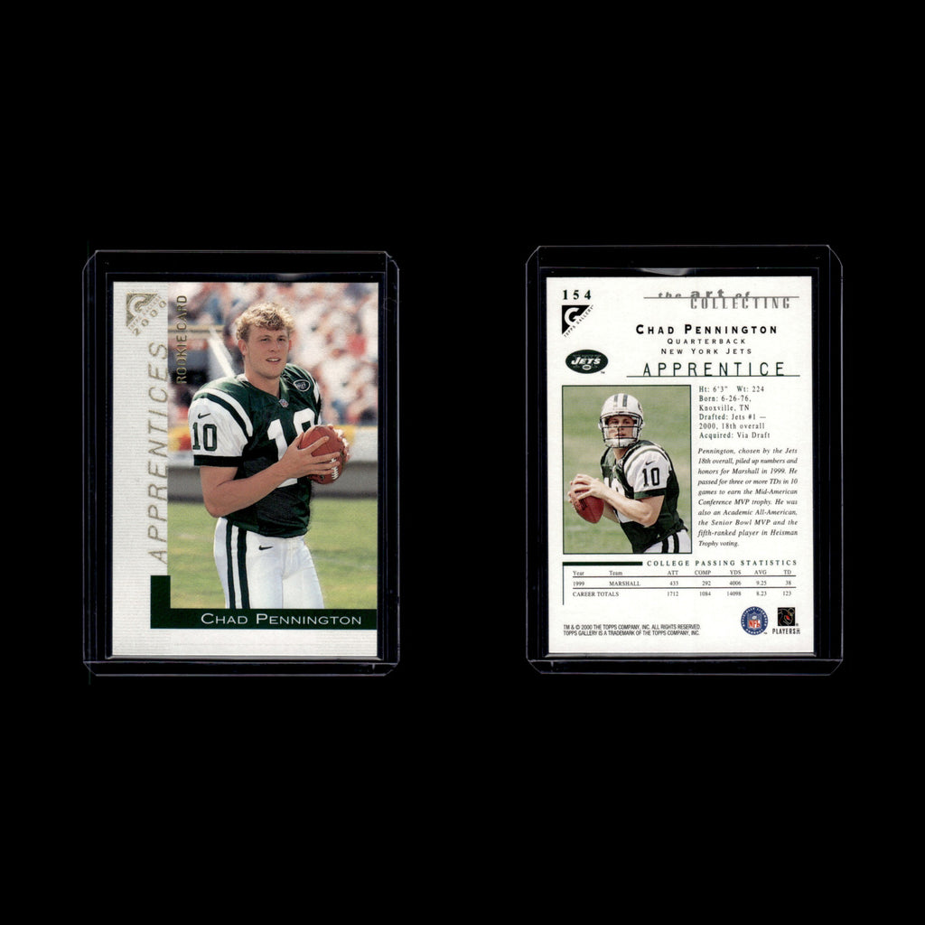 Chad Pennington Rookie #154 2000 Topps Gallery New York Jets Football Card NFL