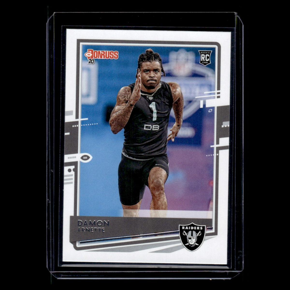 Damon Arnette Rookie #256 2020 Donruss Las Vegas Raiders Football Card NFL NM
