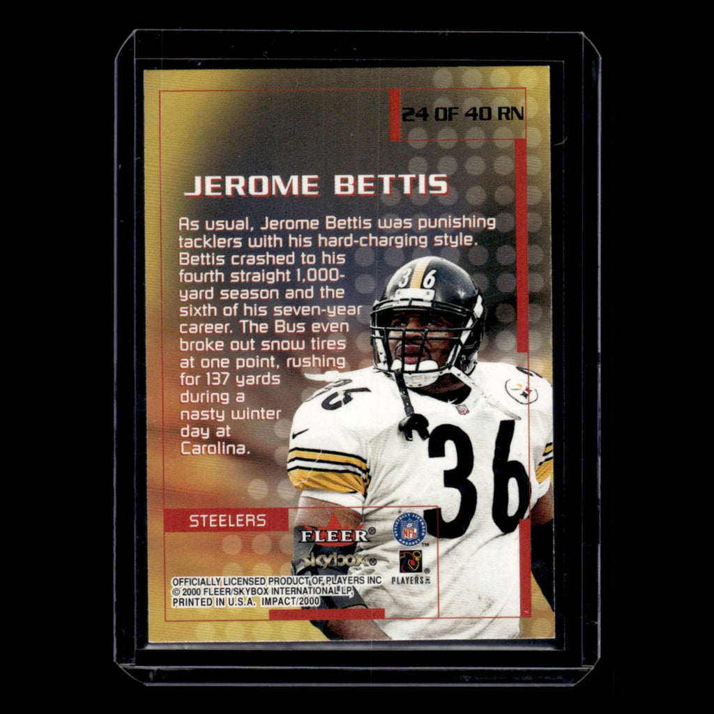 Jerome Bettis #24RN 2000 Impact Pittsburgh Steelers Football Card NFL NM
