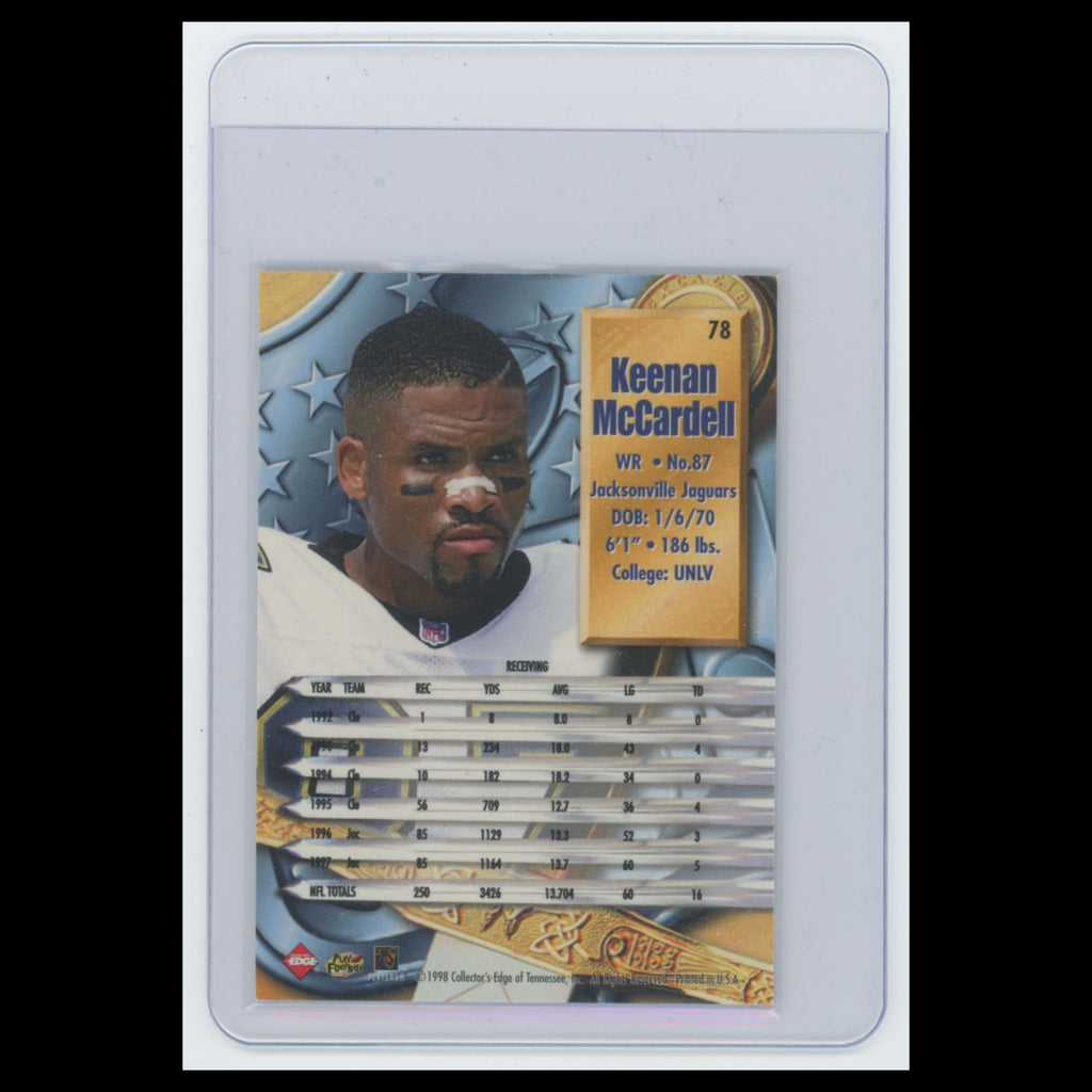 Keenan McCardell #78 1998 Collectors Edge Supreme Season Review Jaguars Football