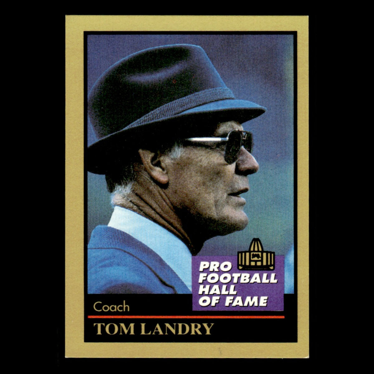 Tom Landry #80 1991 ENOR Pro Football HOF Dallas Cowboys Football Card NFL NM