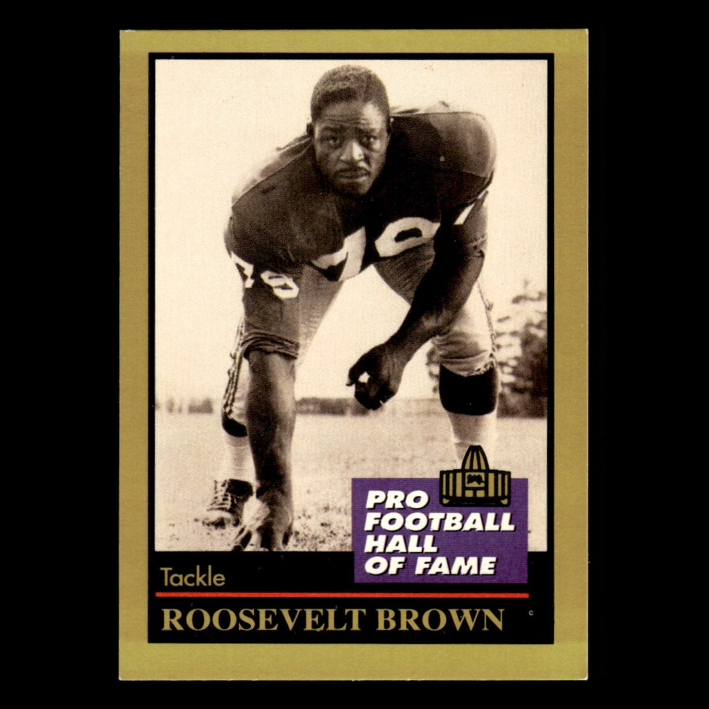 Roosevelt Brown #19 1991 ENOR Pro Football HOF Football Card NFL NM