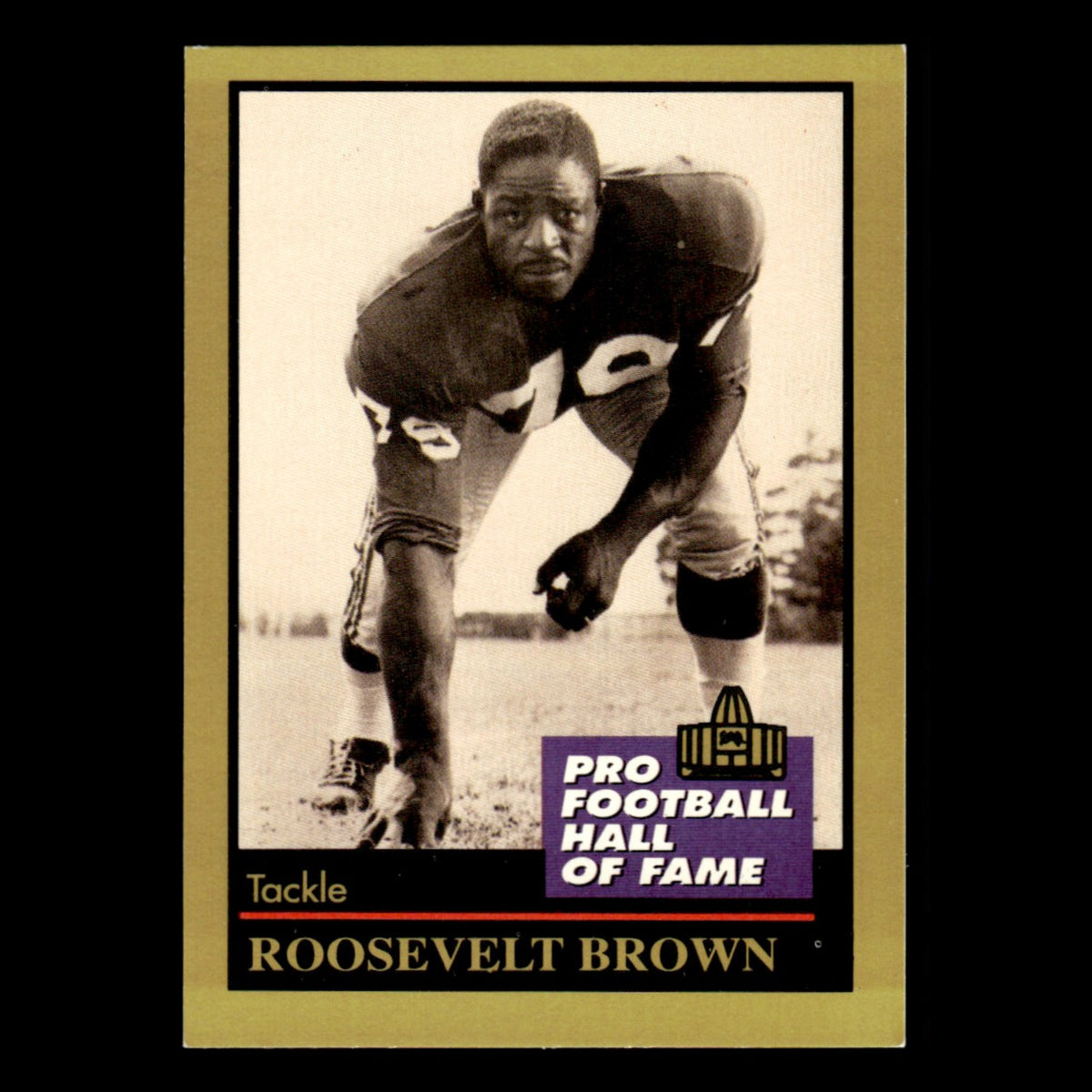 Roosevelt Brown #19 1991 ENOR Pro Football HOF Football Card NFL NM