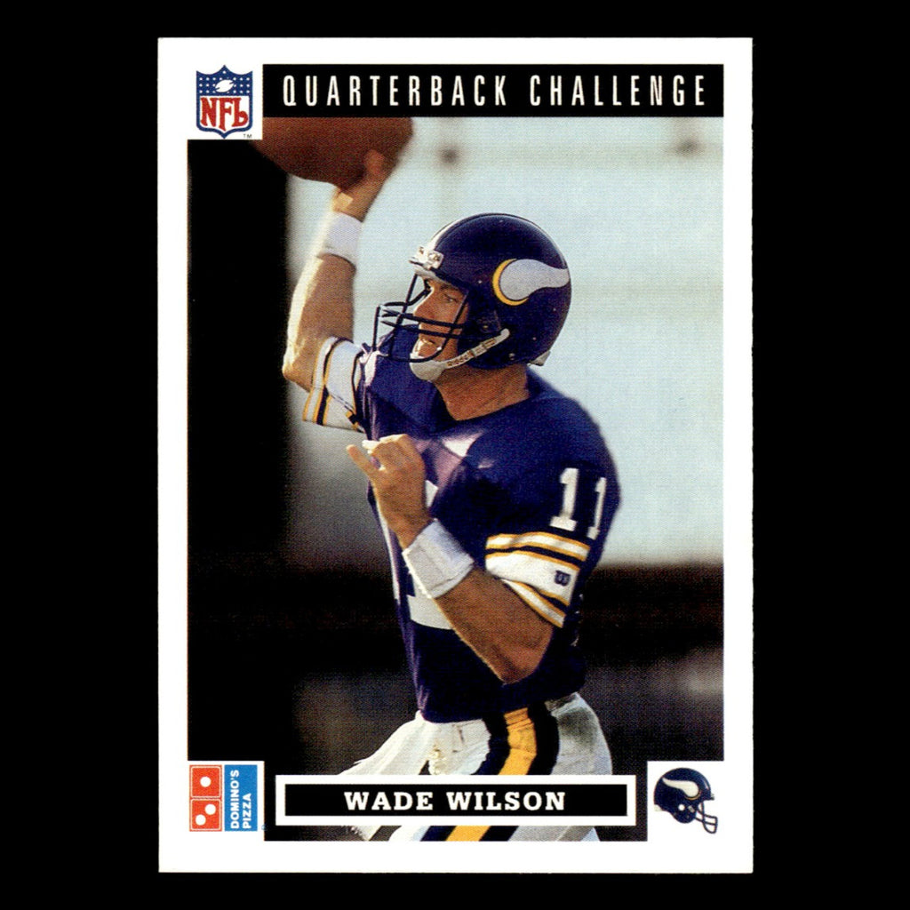 Wade Wilson #15 1991 Upper Deck Dominos Quarterback Challenge Minnesota Vikings