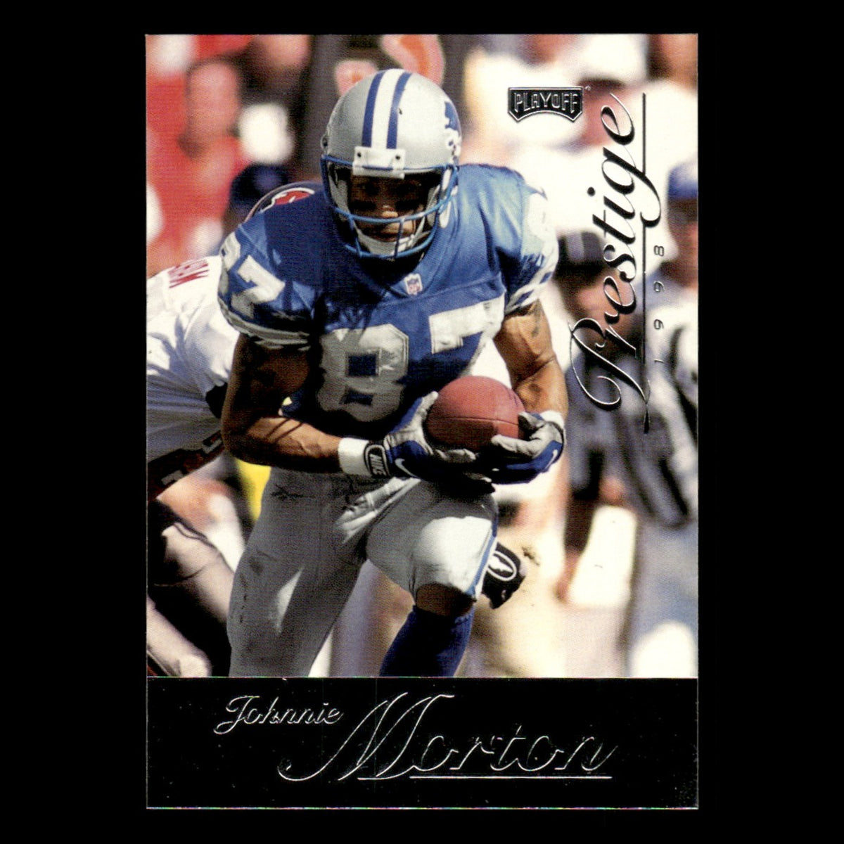 Johnnie Morton #60 1998 Playoff Prestige Detroit Lions Football Card NFL NM