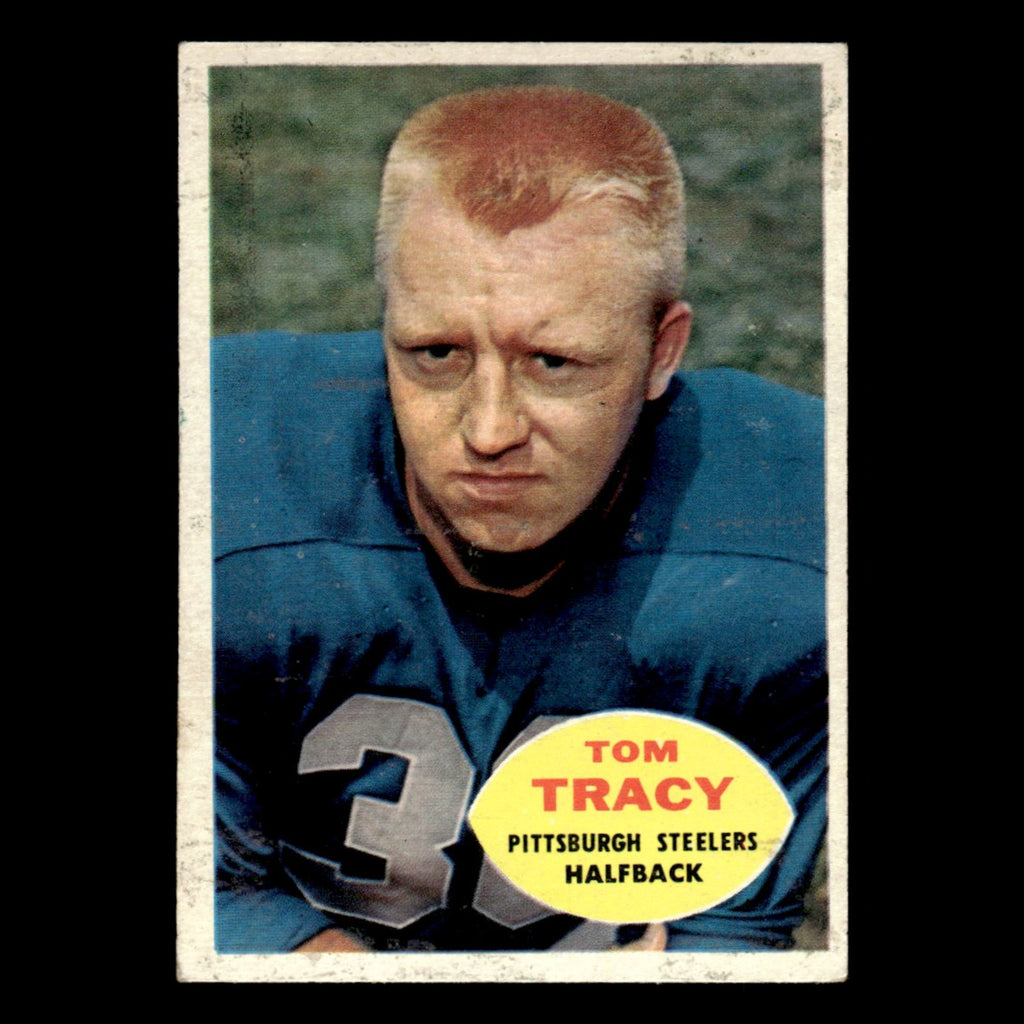 Tom Tracy #95 1960 Topps Pittsburgh Steelers Football Card NFL EX