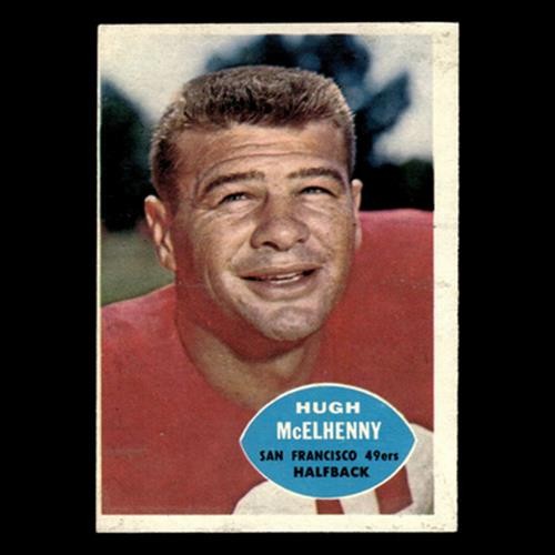 Hugh McElhenny #116 1960 Topps San Francisco 49ers Football Card NFL EX