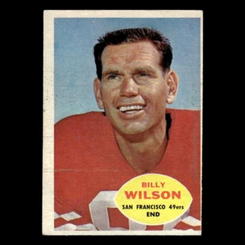 Billy Wilson #117 1960 Topps San Francisco 49ers Football Card NFL EX