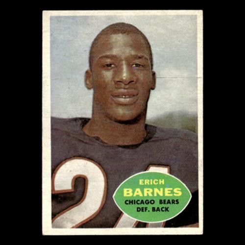 Erich Barnes #19 1960 Topps Chicago Bears Football Card NFL EX