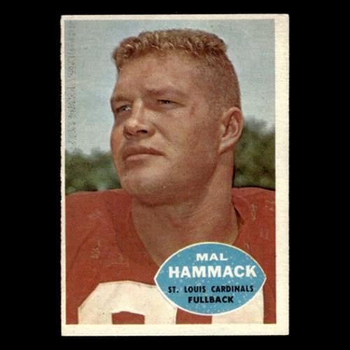 Mal Hammack #104 1960 Topps St. Louis Cardinals Football Card NFL EX