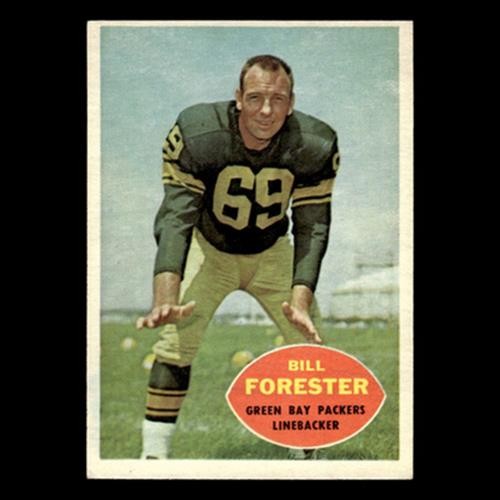 Bill Forester #58 1960 Topps Green Bay Packers Football Card NFL EX