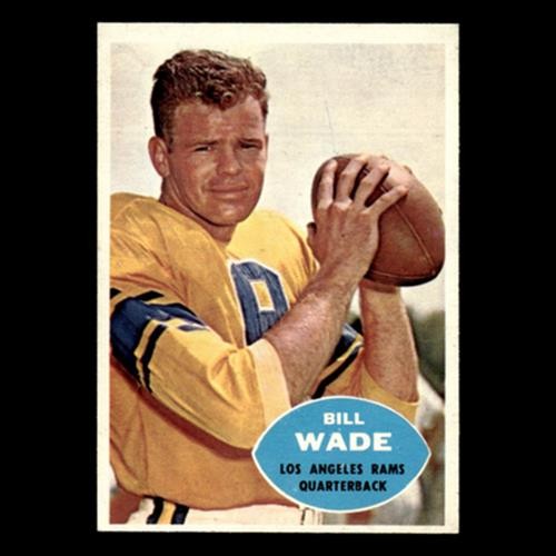 Bill Wade #61 1960 Topps Los Angeles Rams Football Card NFL EX