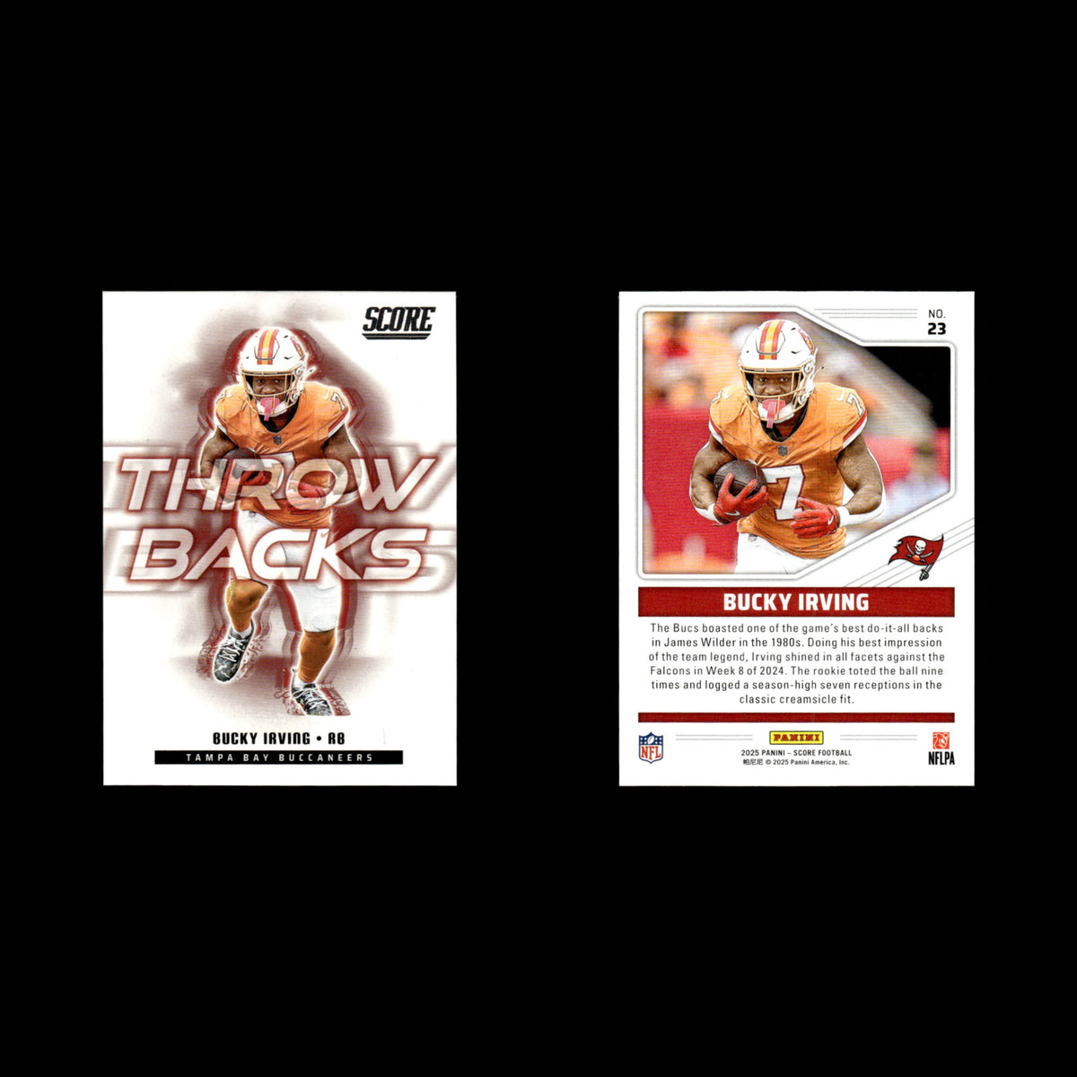 Bucky Irving #23 2025 Score Tampa Bay Buccaneers Football Card NFL NM