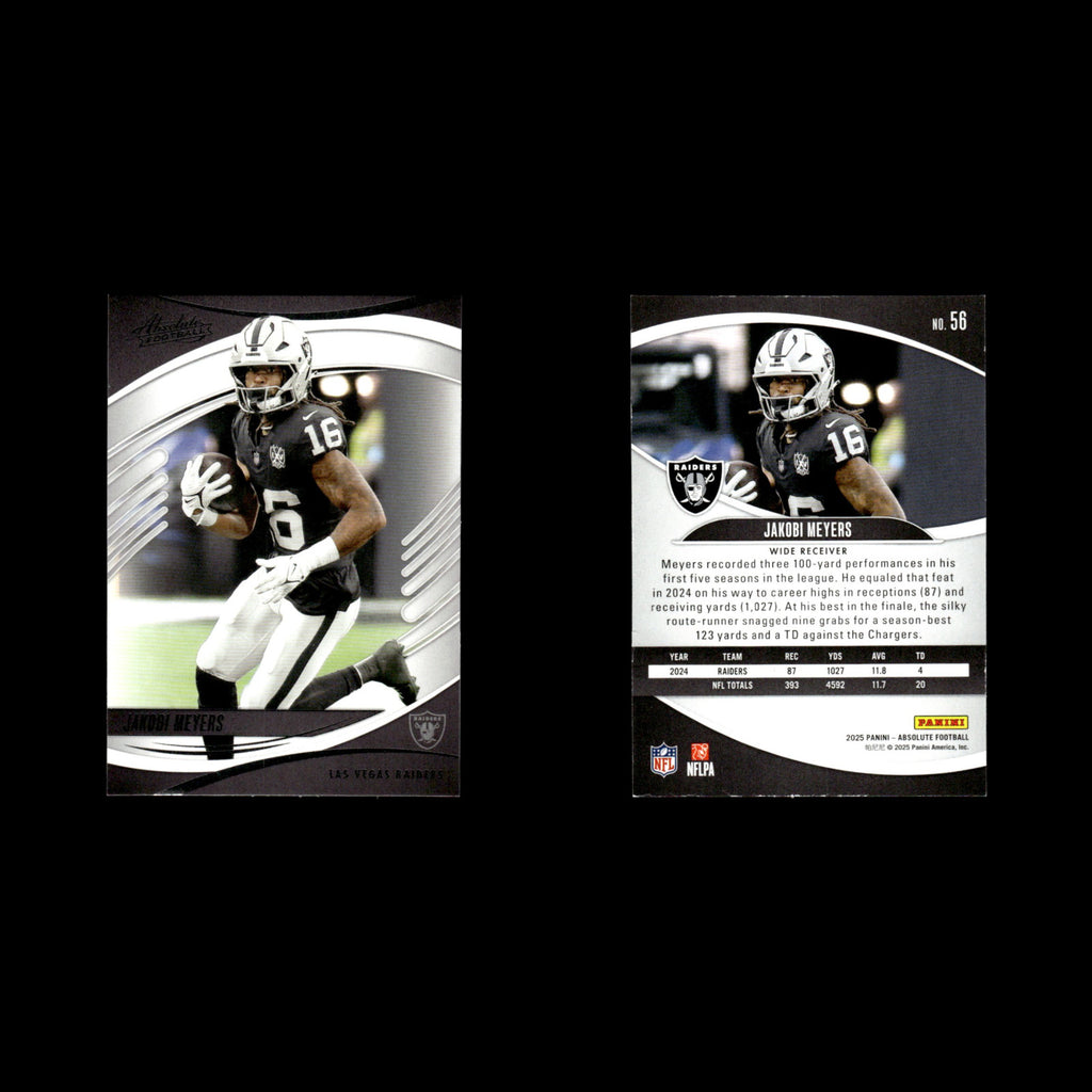 Jakobi Meyers #56 2025 Panini Absolute Las Vegas Raiders Football Card NFL NM