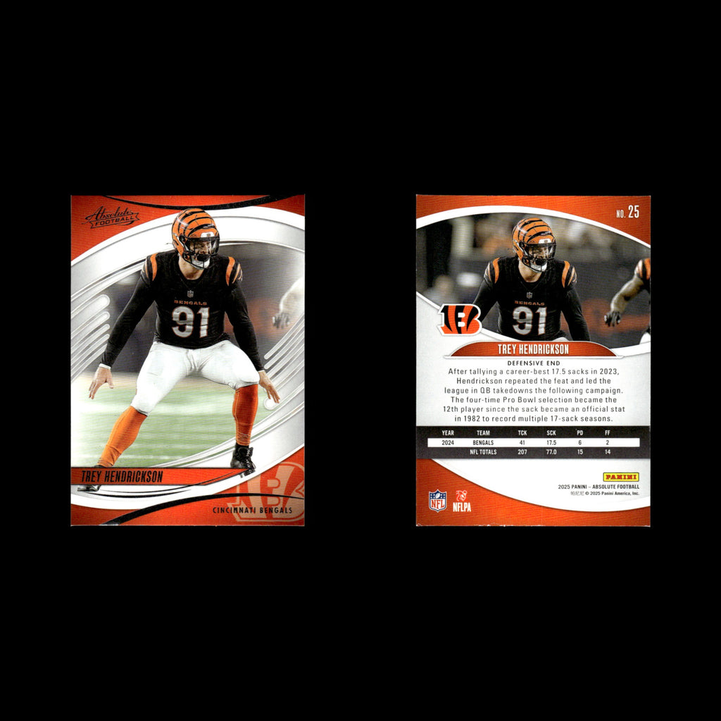 Trey Hendrickson #25 2025 Panini Absolute Cincinnati Bengals Football Card NFL