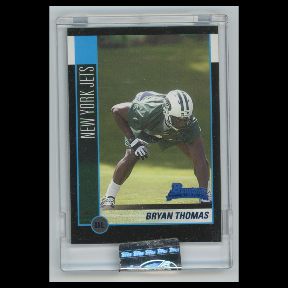 Bryan Thomas Rookie #118 2002 Bowman Uncirculated New York Jets Football Card NM